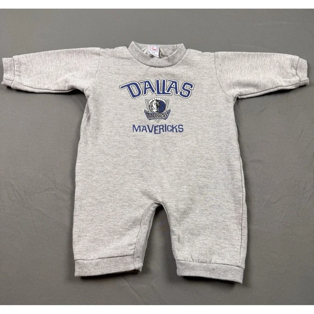 Dallas Mavericks Baby 12 Month Outfit Romper Sweatshirt One-Piece NBA Basketball